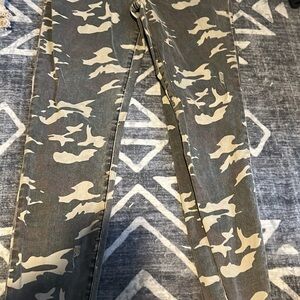 Kut from the Kloth Camouflage Straight Leg Pants